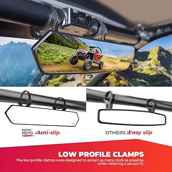 メル59729 Amazon.com: KEMIMOTO 15-Inch UTV Rearview Mirror with